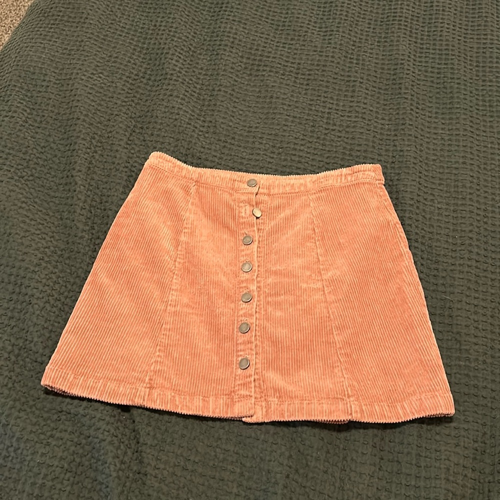 Corduroy Button Up Forever 21 Skirt